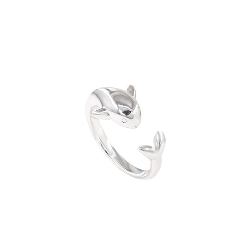 Stylish Whale Ring For Women With Adjustable Copper Design Perfect For Fashion Lovers