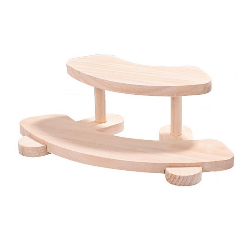 Two/Three Layer Wood Display Stand Toy Blind Box Organizer Cosmetic Perfume Display Shelf Organization Storage Decoration Holder