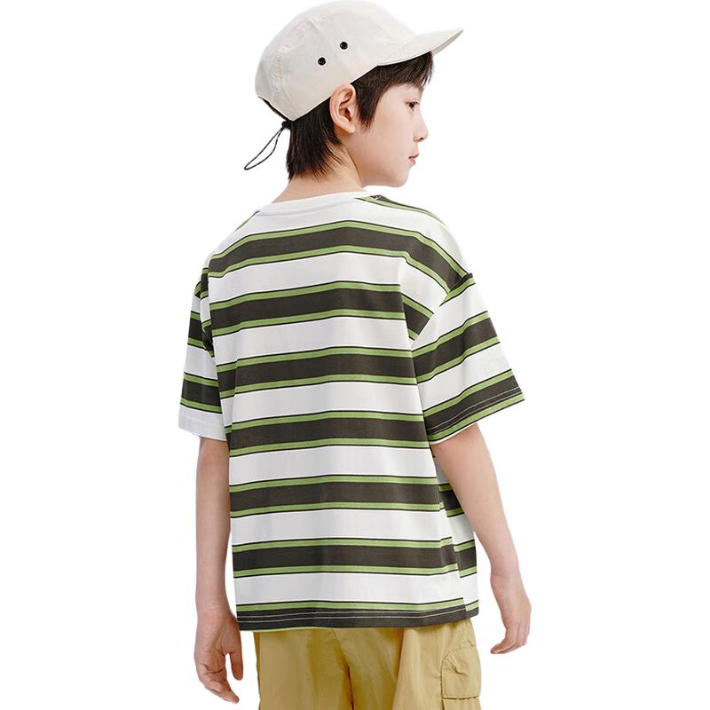 361° Kids  Unisex Striped Breathable Short Sleeve T-Shirt 130