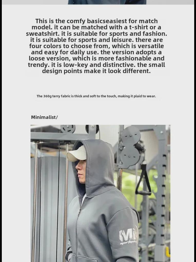 Herren Dickes Samt Kapuzensweatshirt für Sport - Warme, locker sitzende, langärmelige Jacke für Frühling, Herbst & Winter.