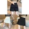 Streetwear Womens White Short Skirt With High Waist And Side Slit For Summer Fashion