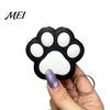 Decompression Gift for Her Panda Paw Clicker Keychain, Cute Stress Relief Fidget Toy Bag Soft Silicone Key Ring Car, Couple Hanging Ornament, Creative