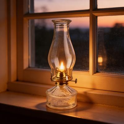 Oil Lamp Glass Stable Flame And Shade for Shade Replacement Vintage Oxygen Flow Traditional Oil Lamp