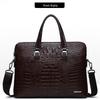Li Shen Men's Business Crocodile Pattern Briefcase