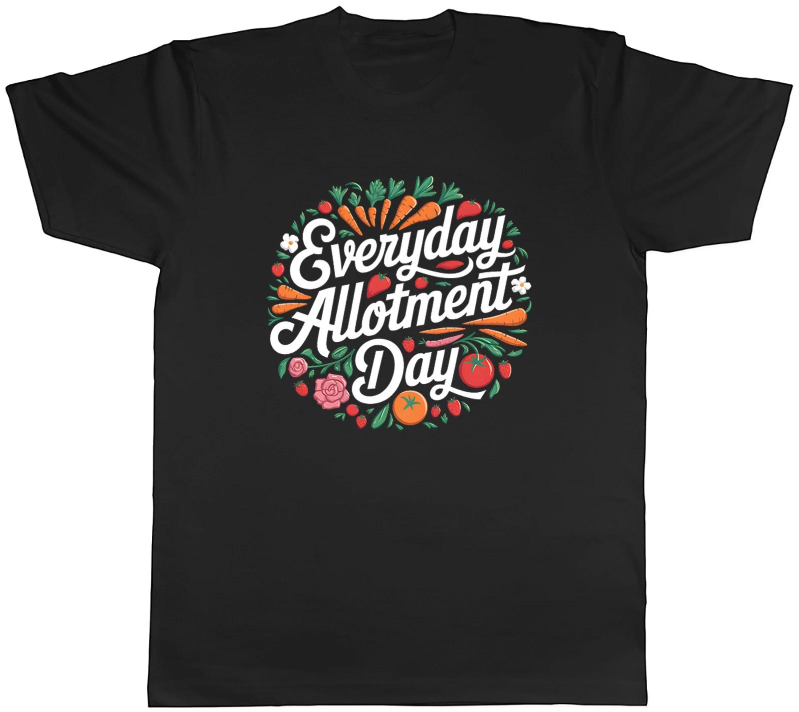 Everyday Allotment Day Fruit Veg Plants Flowers Mens T-Shirt Tee Gift Top XL