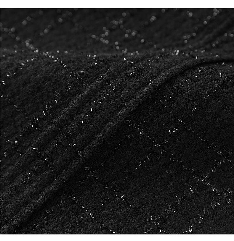 Nanyou Vynikající krajkové tvídové šaty – Podzim/Zima