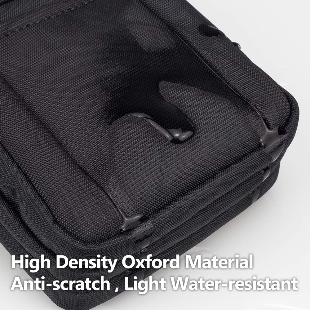 BAGZY Shoulder Waist Smartphone Hiking Pouch with Carabiner and Shoulder EDC Molle Tactical Sports Waist Card Crossbody Small Item Gadget Smartphone