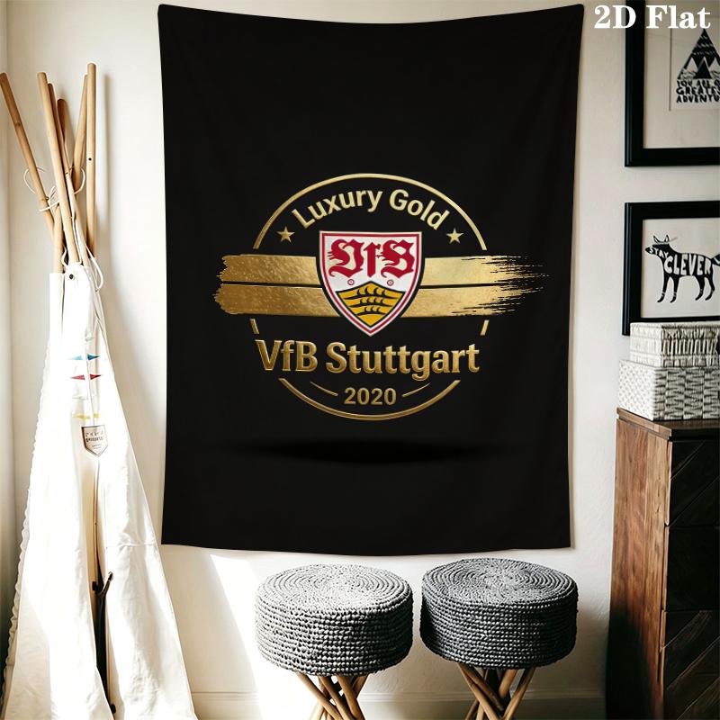 VfB Stuttgart Wall Tapestry Aesthetic Wall Hanging Printed Fabric Blanket Decorative Tapestries for Bedroom Living Room Home Decor