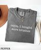 Oops I Bought More Brushes T-Shirt,Comfort Colors Funny Artist T-Shirt,Art Supply Hoarder Tee,Art Lover Tee,Minimalist Painter Gift
