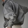 adidas originals Blue Version Series Casual Half Zipper Stand Collar Jacket Gray Men's HD2233