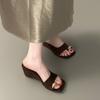 High-heeled Platform Flip-flops, New Style Women's Shoes, High Heels