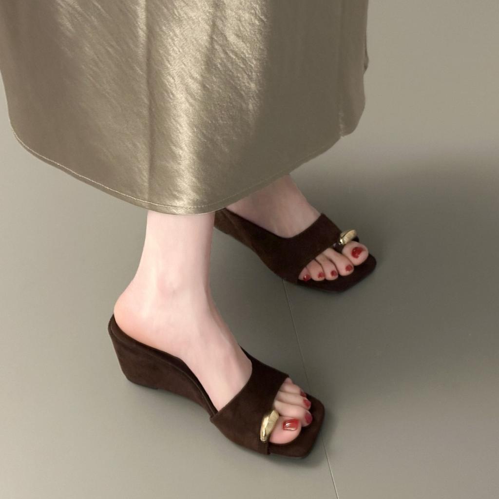 High-heeled Platform Flip-flops, New Style Women's Shoes, High Heels
