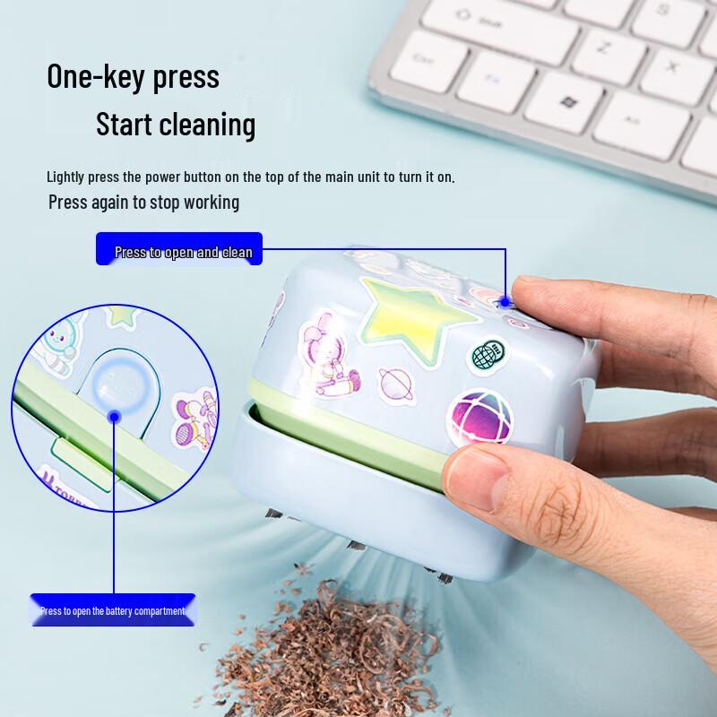 Deli 18885 Mini Desktop Vacuum Cleaner