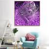 5D DIY Diamond Painting Full Round Tiger Diamond Embroidery Mosaic Full Display Picture