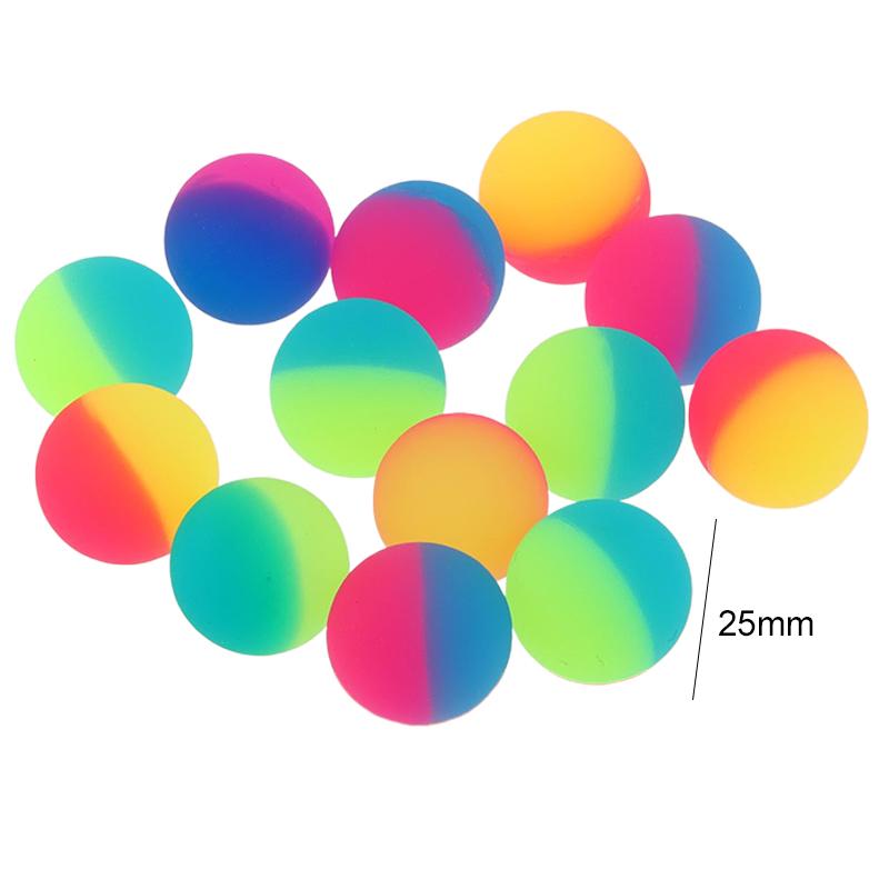 12/24pcs Bouncing Balls Children Elastic Ball Toys Rubber Float Ball Indoor Fun Ball Toy Outdoor Sports Toys for Kids TMZ