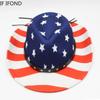 New USA Flag Print Western Cowboy Hat For Women's Men Fashion Party Panama Fedoras Hat Cowgirl Felt Jazz Cap