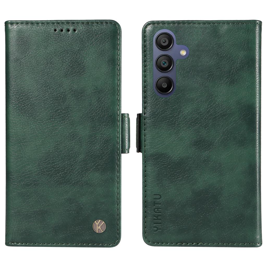 YIKATU YK-007 For Samsung Galaxy A17/A26 5G/A16 5G/A16 4G Case Side Buckle PU Leather Phone Cover Litchi Texture