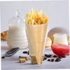 COLLBATH 100 Disposable Wooden Cones for Parties, Stylish Dessert Cups