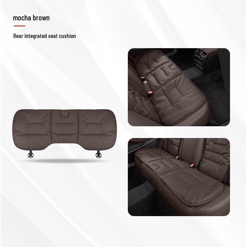 Universal Ventilated Nappa Leather Car Seat Cushions - Four Seasons, Breathable, High-Grade, Perforated Design for All Models.