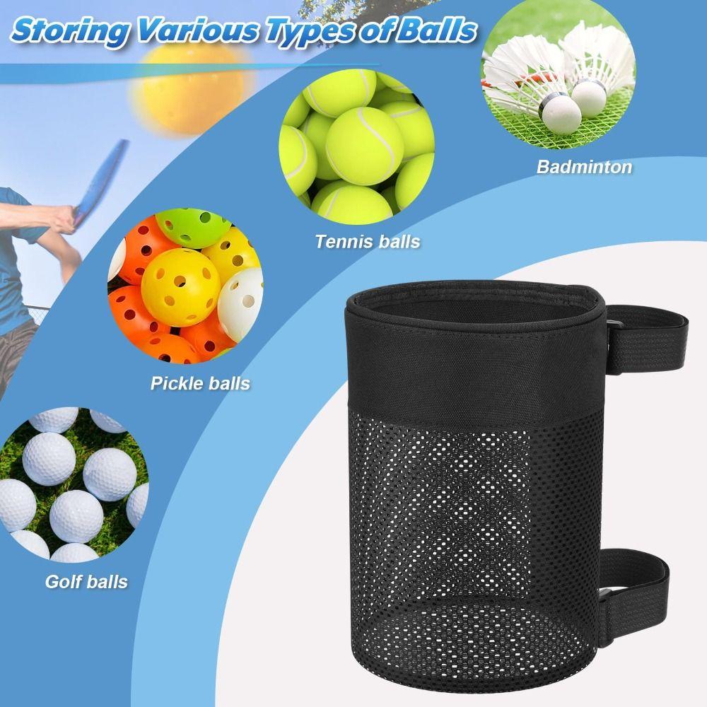 Large Capacity Pickleball Ball Holder Hanging Golf Ball Organizer  for Women Men