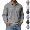 Men's Casual Pullover Sweatshirt, Fall Winter Loose Fit Fashion Top