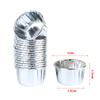50 Stück Mini Cupcake Folien-Cupcake-Wrapper-Papier Gold Silber Cupcake Backförmchen