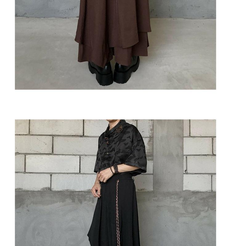 Yamamoto-Stil Lagenrock-Hose: Unisex Retro-Design mit chinesischem Flair