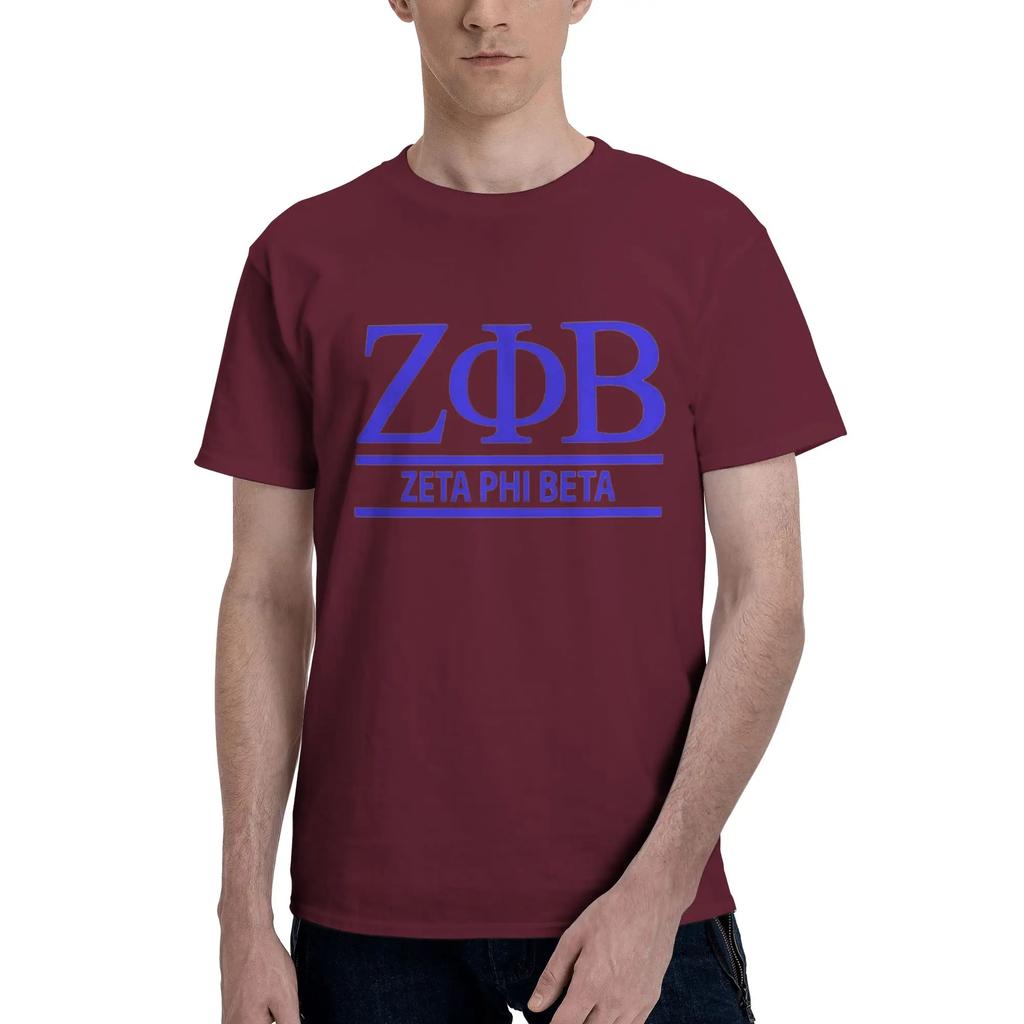 Zeta Phi Beta Greek Letter 1920 ZOB 100 Cotton TShirt Mens Fashion T Shirts Men ONeck Short Sleeve S6XL