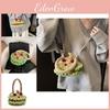 Inspired Cartoon Whimsical Girls Crossbody Bag Cozy Handwoven Yarn Ideal Kindergarten For