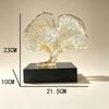 Handmade Pop Art Resin Ginkgo Leaf Ornament Chinese Style Living Room & Hotel Decoration