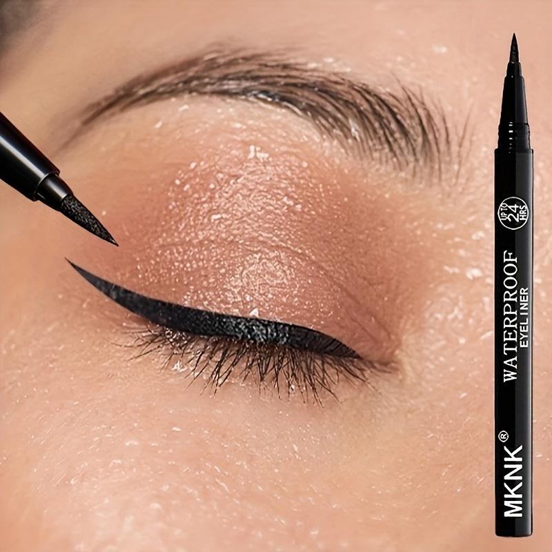 

1pc Waterproof Liquid Eyeliner Pen Ultra-Fine Tip Smudge-Proof Quick-Dry Long-Lasting Black Eyeliner Intense Definition for All Eye Shapes чорний