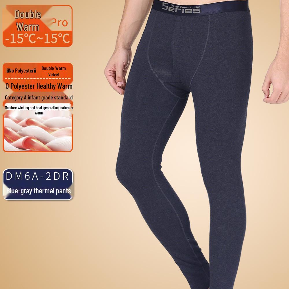 Men's Seamless Polyester Base Layer: No-Pill V-Neck, Round Neck, Mid-High Neck, Warm Autumn Top & Pants