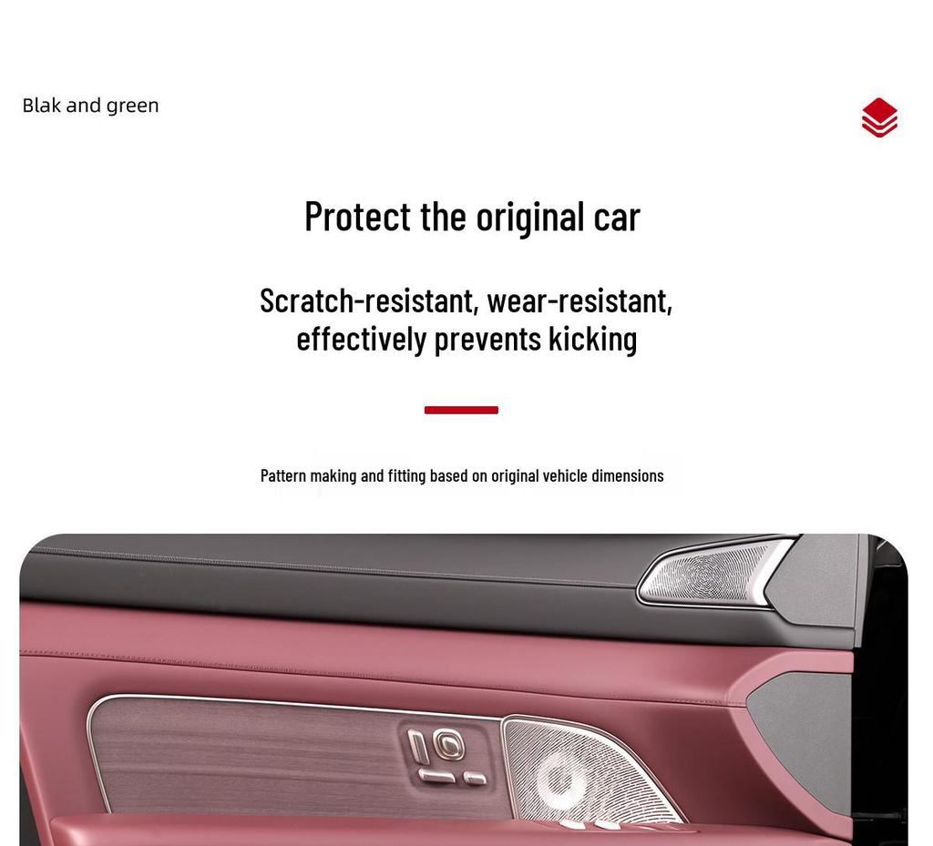 Suitable for 26 NIO 3rd Gen ES8 Models: Car Door Kick Panels & Interior Protection Mats
