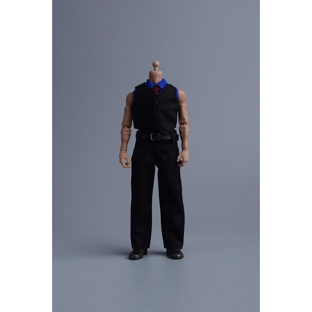 LOUGIDBVAZ 1/12 Scale Male and Female Clothing Suit Vest Ball Gown Party Wear Black D
