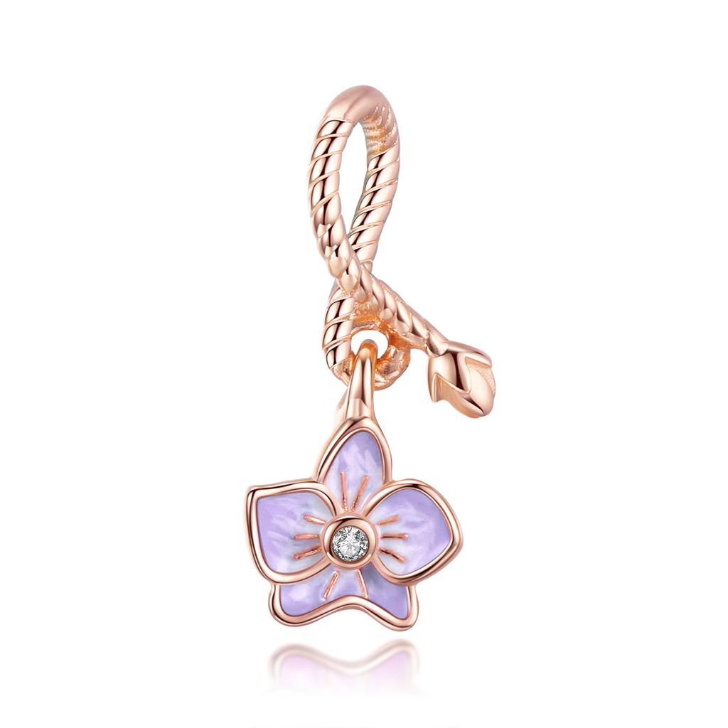 WOSTU Forever & Always Beads 100% 925 Silver Rose Gold Charm Fit Bracelet Pendant DIY Jewelry Making