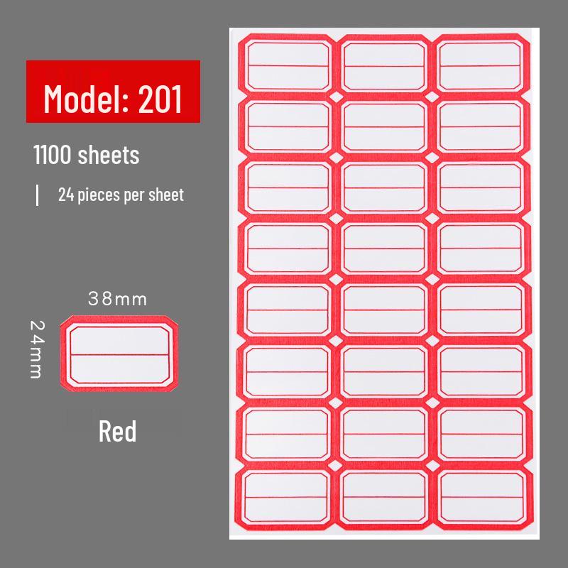 Self-Adhesive Label & Name Stickers for School & Warehouse Classification