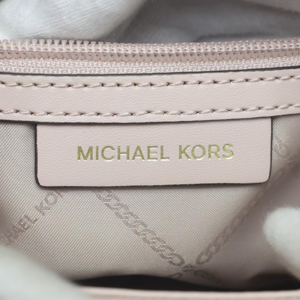 Michael Kors quilting Shoulder Bag Handbag leather pink beige Women 30FIGUSS6L Used