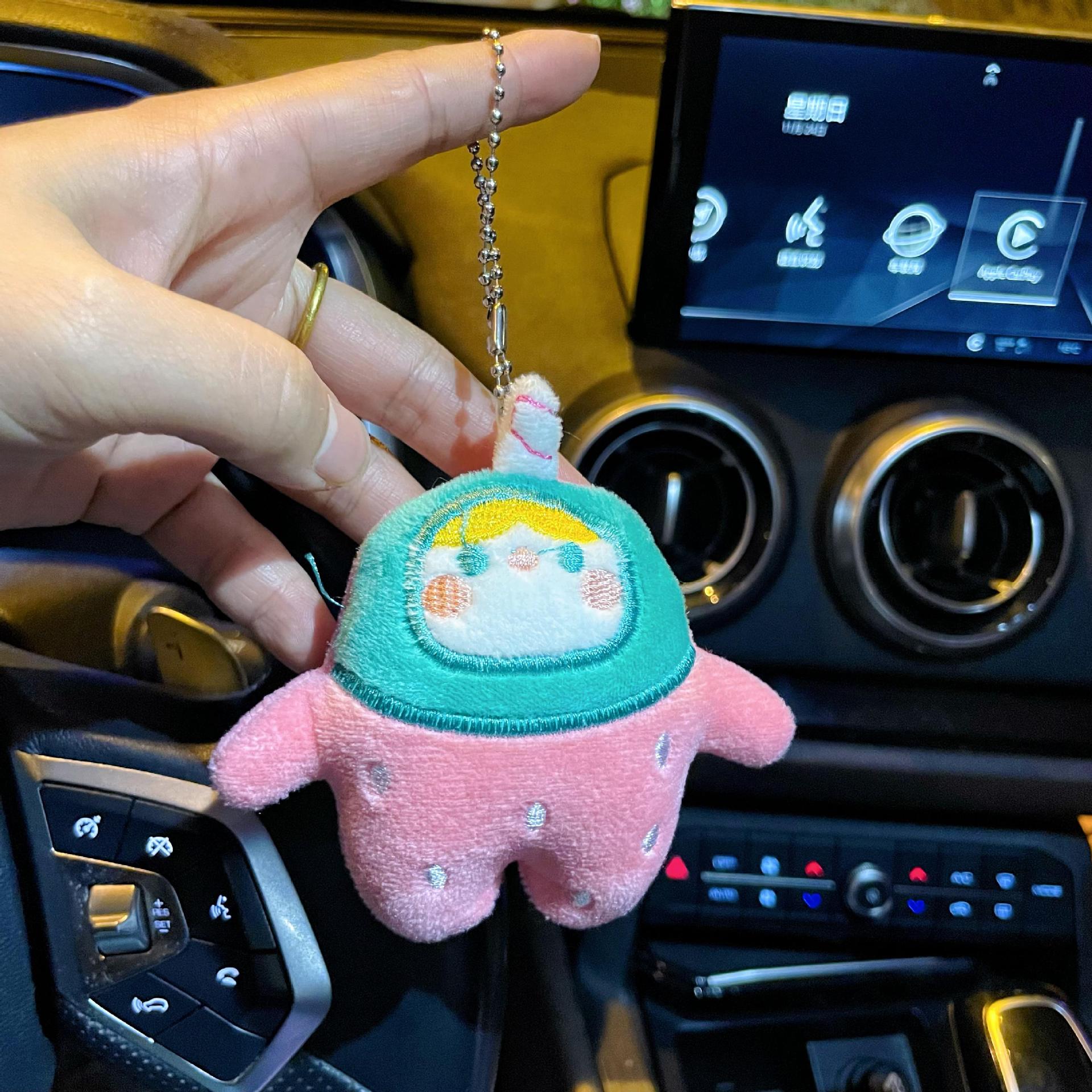 Cute Plush Monster Keychain Cartoon Bag Pendant Doll Funny Accessory