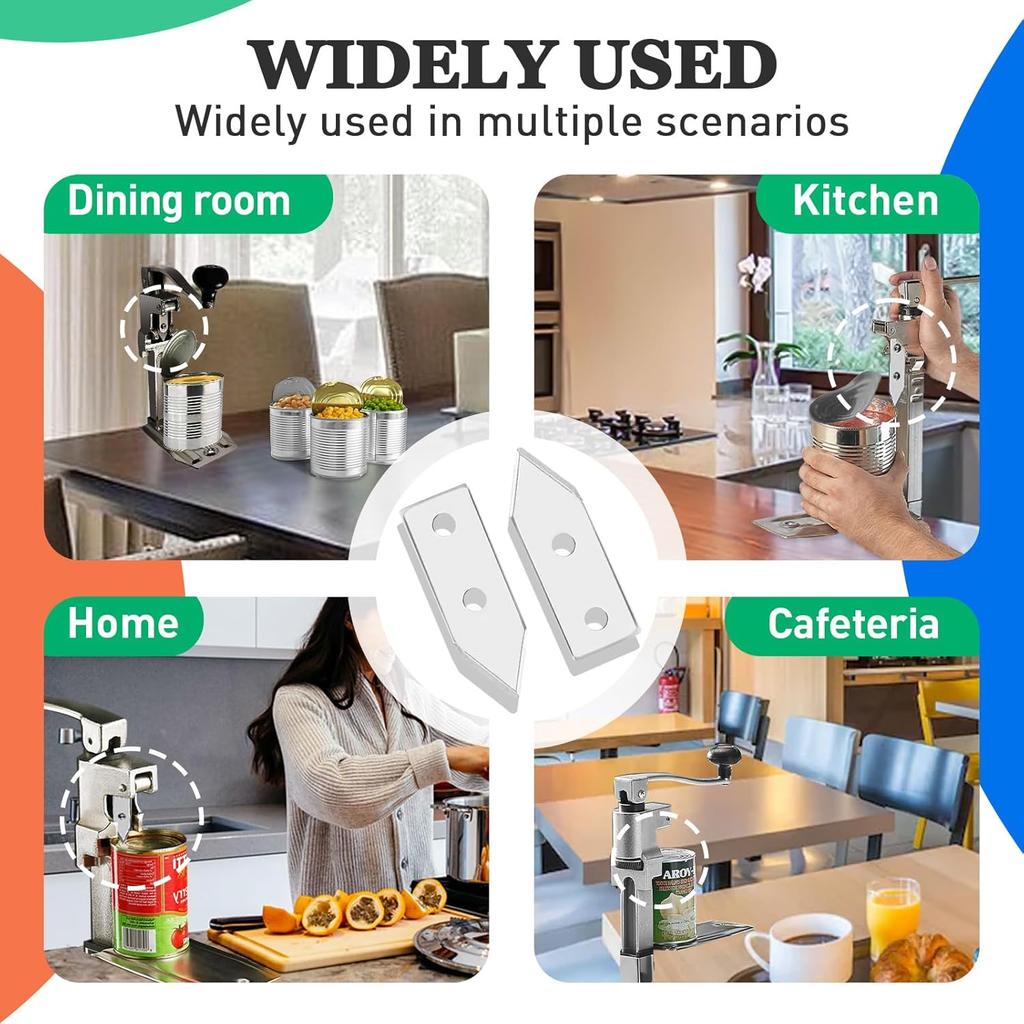 2 Pcs Commercial Can Opener Replacement Blades Compatible with Edlund #1 Can Opener, Easy to Replace