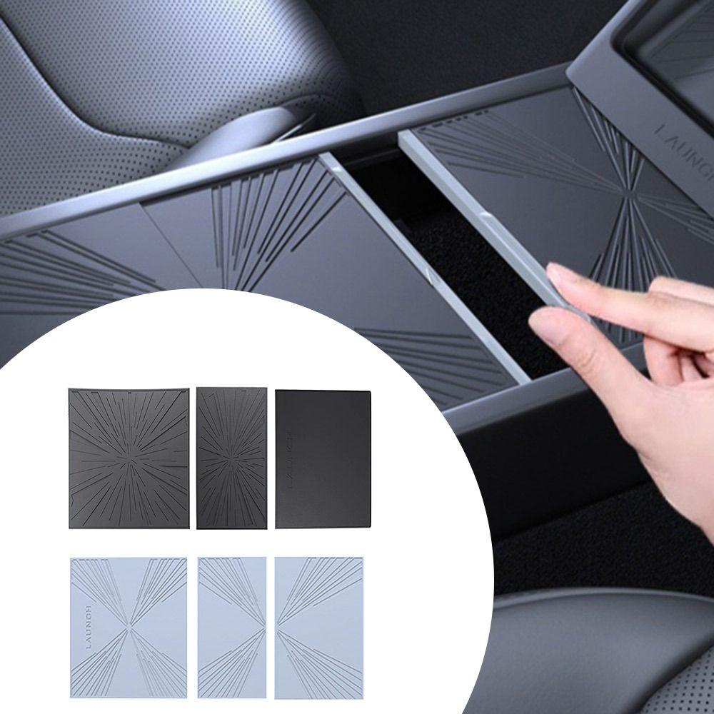 3pcs Silicone Central Control Panel Mat for Tesla Model 3/Y Juniper Launch 2025