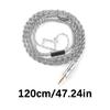 Advanced Coaxial Braided Silver Coated Cable High Conductivity Optimized for Accuracy Sound Equipment Connection