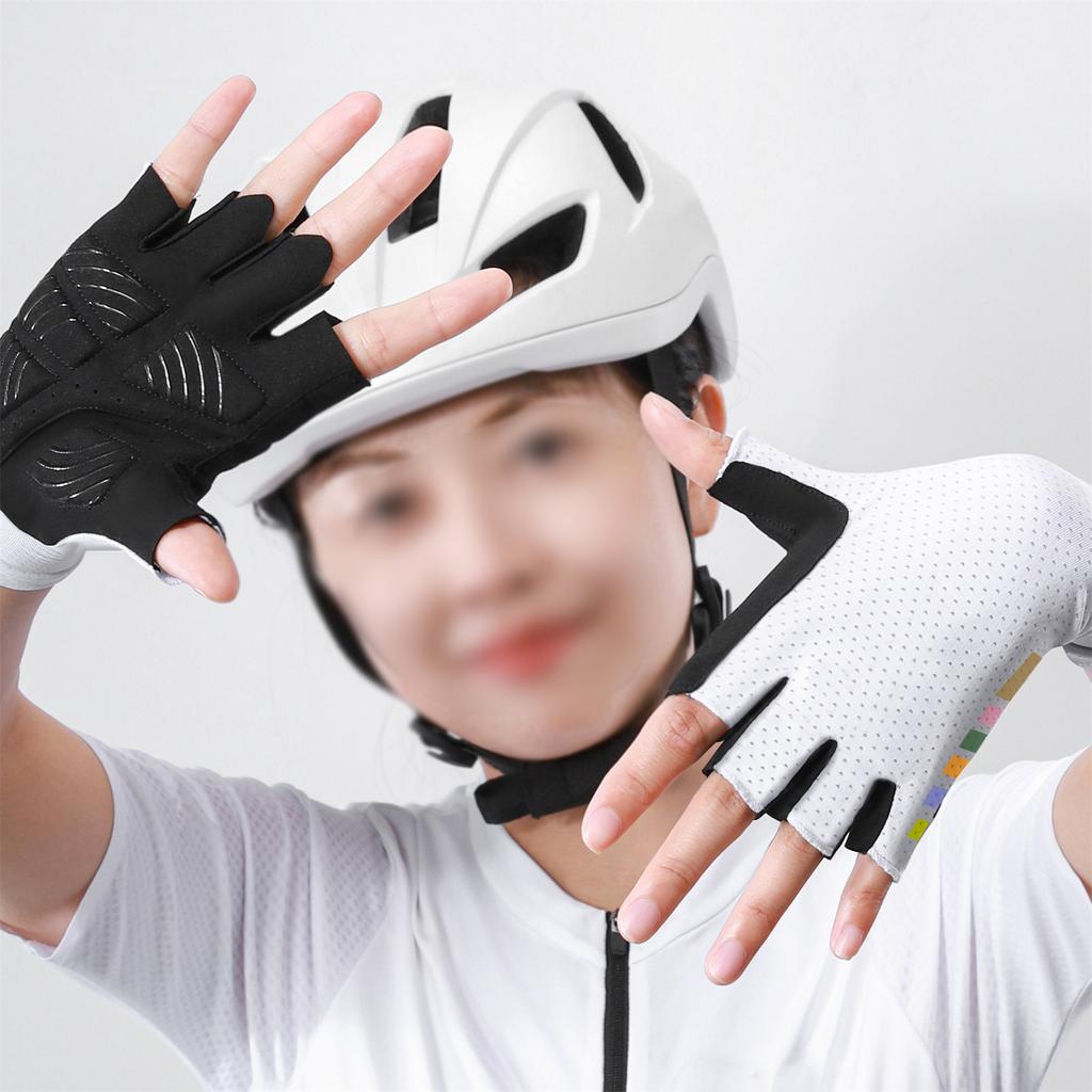 Bike Riding Gloves Half Finger Gloves Ultralight Summer Breathable Bike Racing Gloves AntiSlip