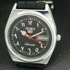 VINTAGE REFURBISHED SEIKO 5 AUTOMATIC 6309A JAPAN MENS BLACK WATCH a442616-1