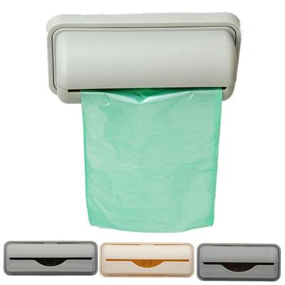 1PC Wall Mounted Trash Bags Holder Garbage Bag Storage Box Organizer Kitchen Plastic Bags Dispenser Bathroom Organization