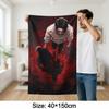 Anime Boy Tapestry Flat Print Blood Red Water Wall Hanging for Bedroom Vertical Manga Art Poster Teen Dorm Home Decor