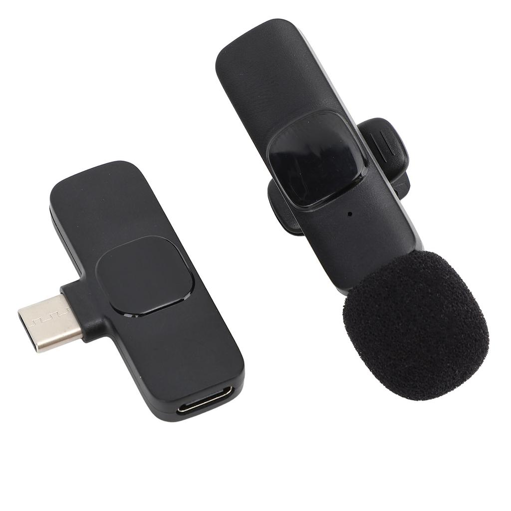 Wireless Lavalier Microphone Noise Cancelling 360 degrees  Sound 20m Range Professional Plug Play Lapel Microphone for