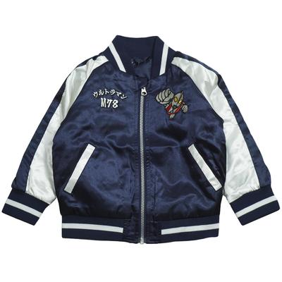 FUNOFANO Ultraman Embroidered Sukajan Jacket, Navy, Fall/Winter 2025, 100cm, Er9435azz-5