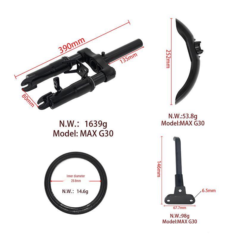 Ninebot Max G30 Front Hydraulic Shock Absorber Kit