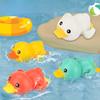 Children Bathing Water Duck Winding Up The Clockwork Small Yellow Duck Summer Baby Baby Bathroom Bath and Swimming Toys