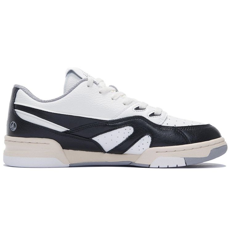 Li Ning 937 Comfortable Casual Low-Top Skate Shoes Men Sneakers Black White AZGS045-2
